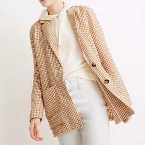 Madewell Checkered Blazer Jacket